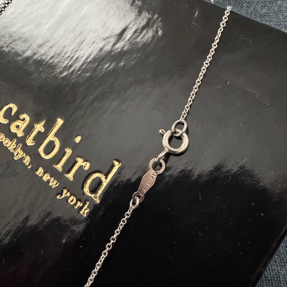 SOLD! Catbird sterling silver Rose Thorn charm and necklace - Picture 4 of 6
